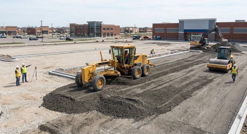 Parking Lot Excavation in Roswell, GA