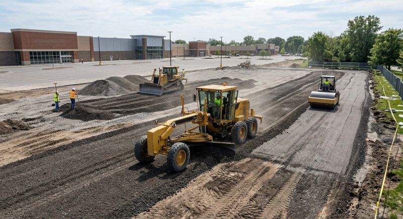 Parking Lot Gravel Repair in Lawrenceville, GA