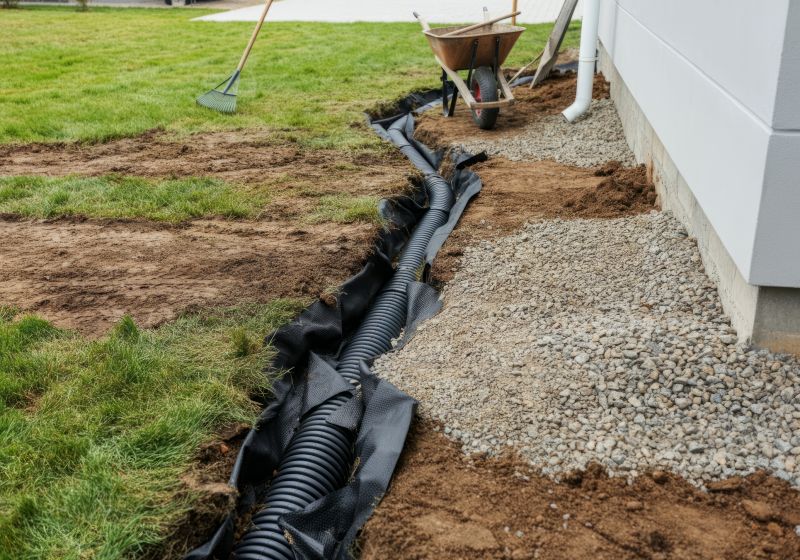 Proper drainage setup